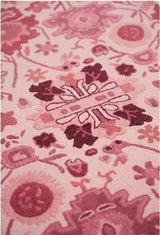 Handmade Oushak Wool Area Rug – Featuring Floral and Botanical Patterns in Soft Tones