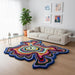 Irregular Shaped Handmade Wool Area Rug