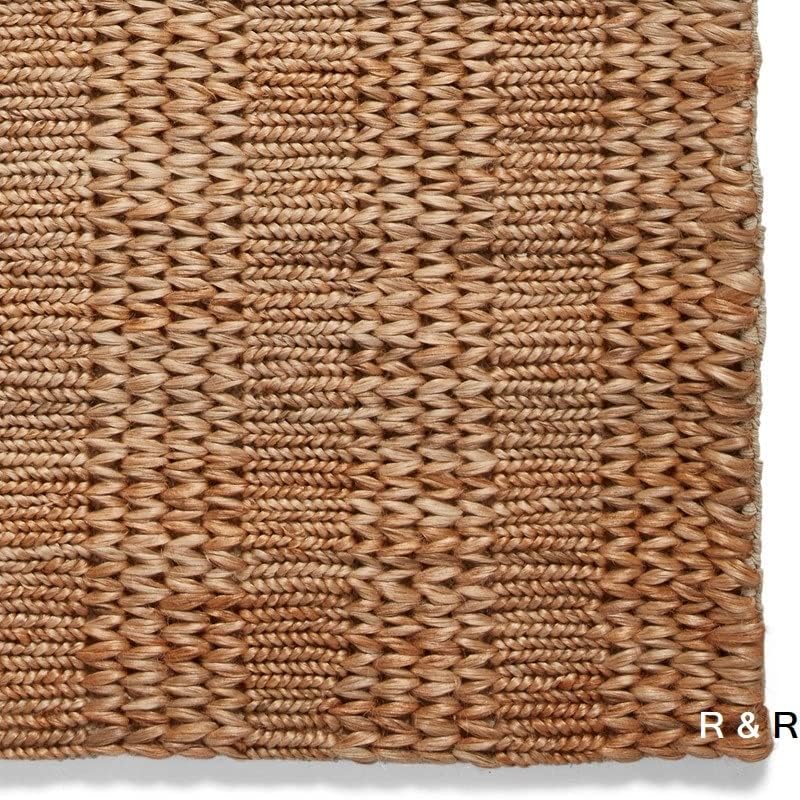 Natural Jute Area Rug – Handwoven with Non-Slip Backing