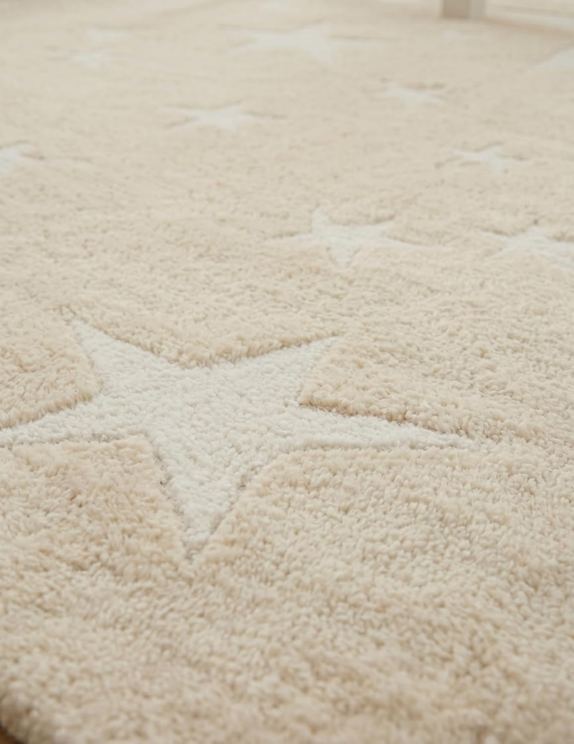 Hand-Tufted Star Wool Rug for Kids | Soft, Thick & Durable Starry Night Design