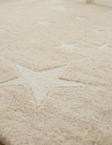 Hand-Tufted Star Wool Rug for Kids | Soft, Thick & Durable Starry Night Design