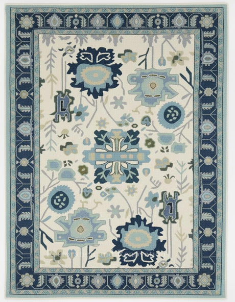 Traditional Oushak Wool Rug