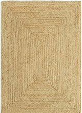 Natural Jute Area Rug – Handwoven with Non-Slip Backing