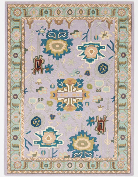 Traditional Oushak Wool Rug