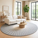 Modern Round Area Rug – Hand-Tufted with 100% New Zealand Wool