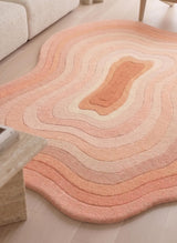 Modern Irregular Shaped Handmade  Premium Wool Area Rug