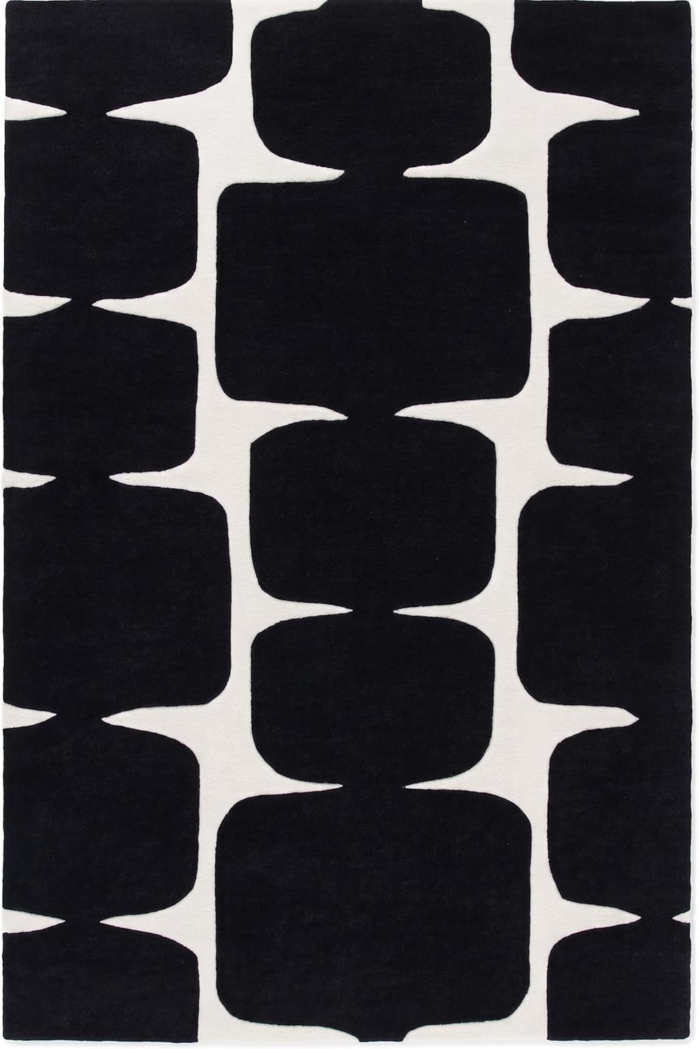 Modern Wool Rug – Hand-Tufted, Soft & Thick | Abstract Geometric Design