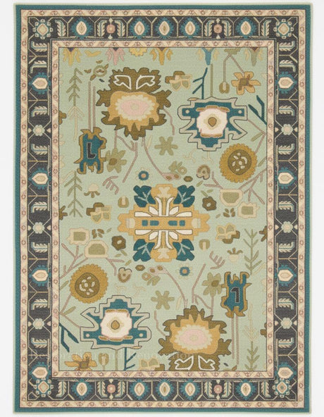 Traditional Oushak Wool Rug