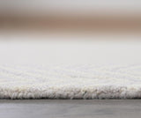 Modern Herringbone Chevron Collection Area Rug - Handmade Wool Carpet
