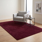 Solid Hand Tufted Wool Area Rug, Soft Plush Carpet
