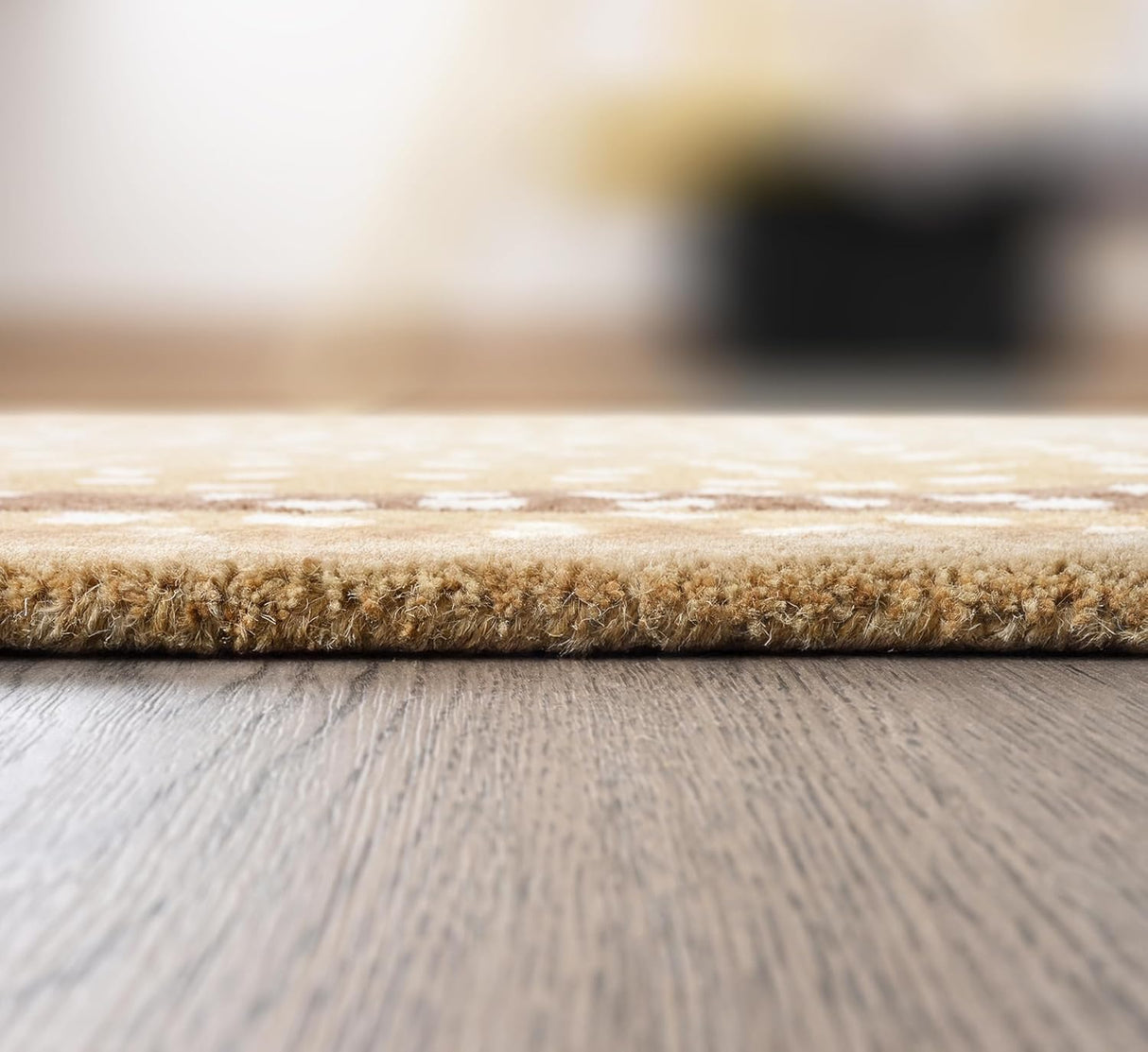 Antelope Cheetah Blue – Contemporary Handmade 100% Wool Area Rug