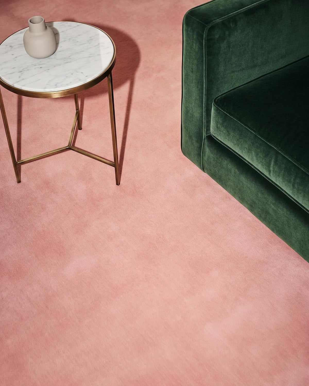 Solid Hand Tufted Wool Area Rug, Soft Plush Carpet