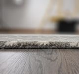 Antelope Cheetah Blue – Contemporary Handmade 100% Wool Area Rug