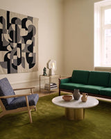 Solid Hand Tufted Wool Area Rug, Soft Plush Carpet
