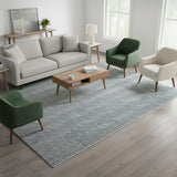 Modern Herringbone Chevron Collection Handmade Wool Rug