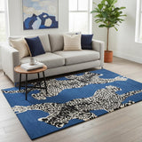 Climbing Jaguar Modern Handmade Wool Area Rug