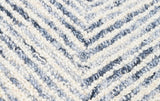 Modern Herringbone Chevron Collection Handmade Wool Rug