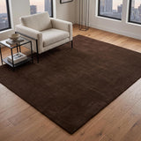 Solid Hand Tufted Wool Area Rug, Soft Plush Carpet