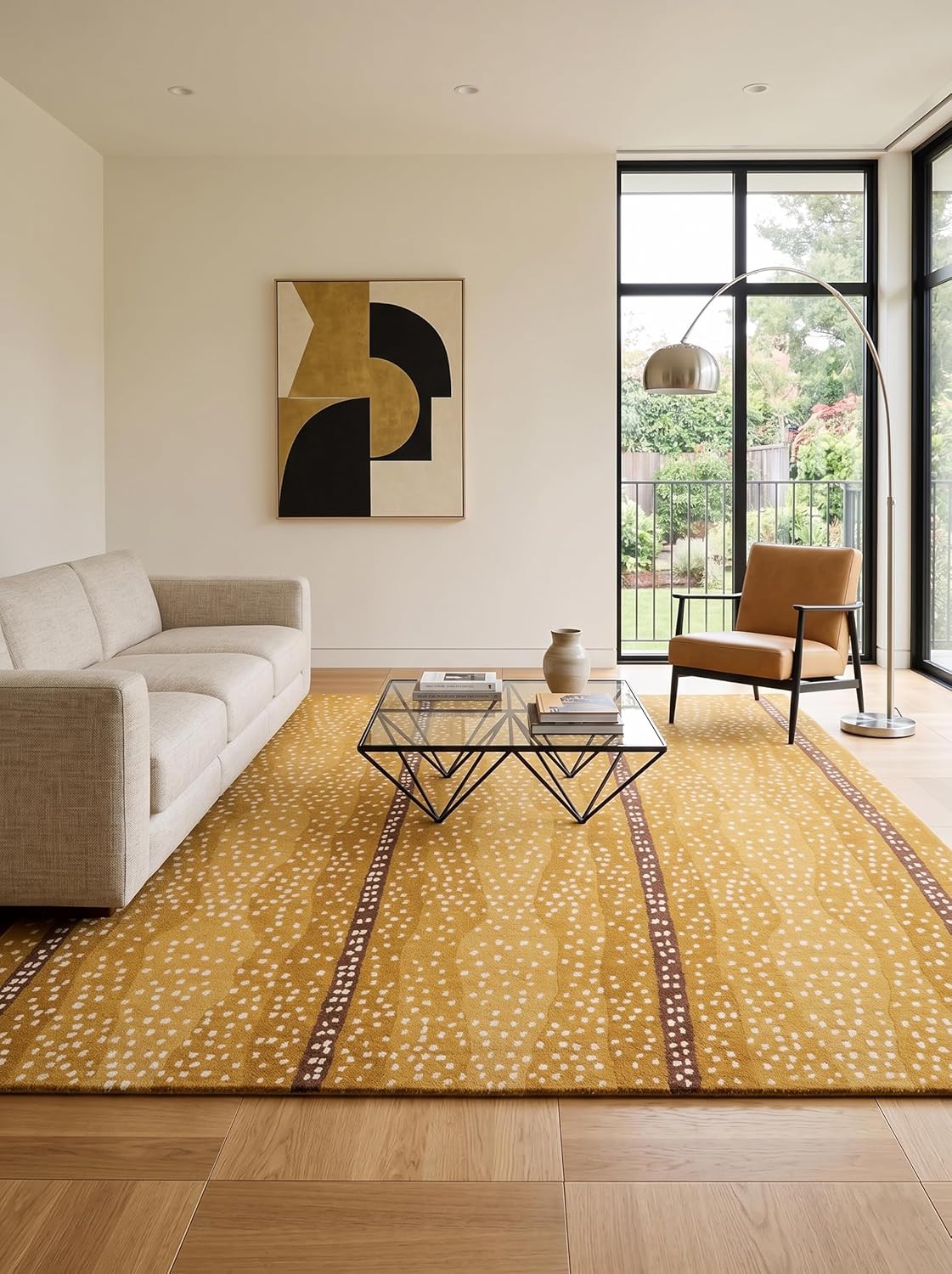 Antelope Cheetah – Contemporary Handmade 100% Wool Area Rug