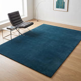 Solid Hand Tufted Wool Area Rug, Soft Plush Carpet
