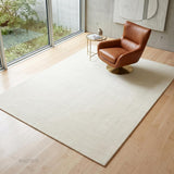 Solid Hand Tufted Wool Area Rug, Soft Plush Carpet