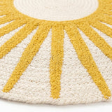 Round Jute Rug – Handwoven Natural Fiber Accent Rug