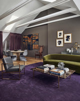 Solid Hand Tufted Wool Area Rug, Soft Plush Carpet