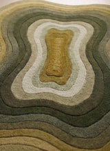 Modern Irregular Shaped Handmade  Premium Wool Area Rug
