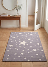 Hand-Tufted Star Wool Rug for Kids | Soft, Thick & Durable Starry Night Design