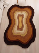 Modern Irregular Shaped Handmade  Premium Wool Area Rug