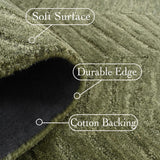 Modern Herringbone Chevron Collection Area Rug - Handmade Wool Carpet