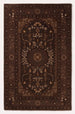 Traditional Hand-Tufted Wool Area Rug, Floral Medallion Design