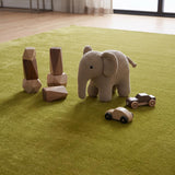Solid Hand Tufted Wool Area Rug, Soft Plush Carpet
