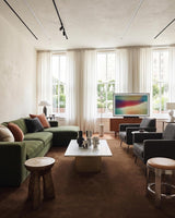 Solid Hand Tufted Wool Area Rug, Soft Plush Carpet