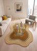 Modern Irregular Shaped Handmade  Premium Wool Area Rug