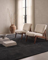 Solid Hand Tufted Wool Area Rug, Soft Plush Carpet