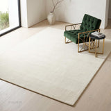 Solid Hand Tufted Wool Area Rug, Soft Plush Carpet