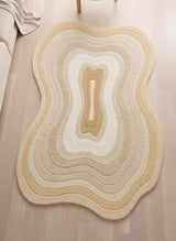 Modern Irregular Shaped Handmade  Premium Wool Area Rug