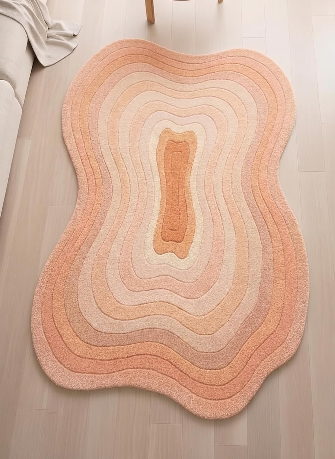 Modern Irregular Shaped Handmade  Premium Wool Area Rug