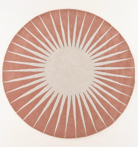 Modern Round Area Rug – Hand-Tufted with 100% New Zealand Wool