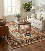 Traditional Handmade Oushak Wool Area Rug