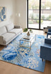 Modern Rose Floral Wool Rug | Colorful Garden Flower Design Carpet
