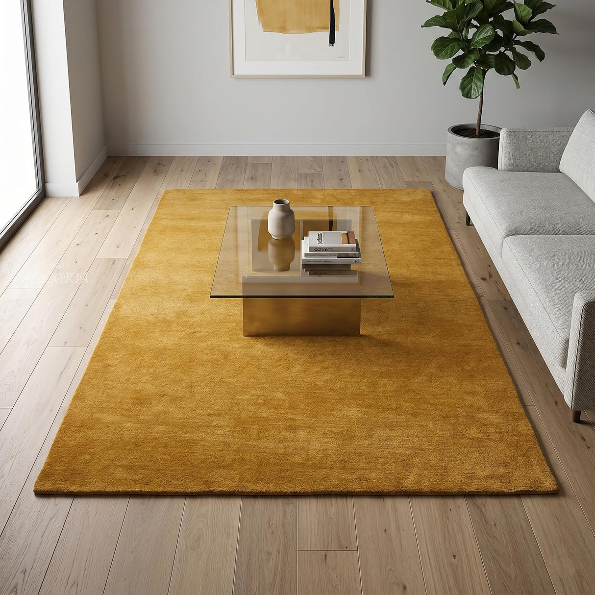 Hand-Tufted Wool Rug – 100% Natural Wool, Thick, Soft & Durable