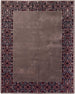 Hand-Tufted Wool Area Rug, Geometric Border,