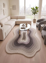 Modern Irregular Shaped Handmade  Premium Wool Area Rug