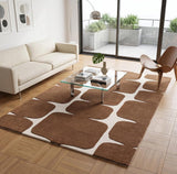 Modern Wool Rug – Hand-Tufted, Soft & Thick | Abstract Geometric Design
