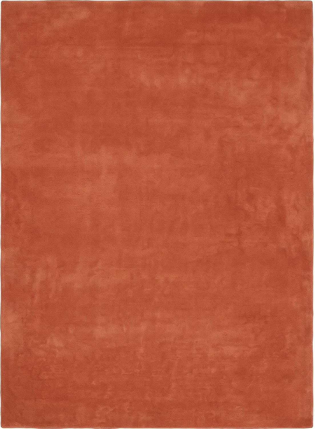 Solid Hand Tufted Wool Area Rug, Soft Plush Carpet