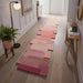 Modern Colorful Palette Irregular Shape Runner Wool Rug