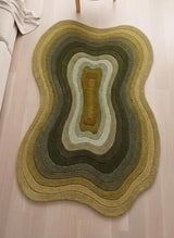 Modern Irregular Shaped Handmade  Premium Wool Area Rug
