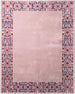 Hand-Tufted Wool Area Rug, Geometric Border,